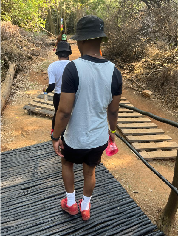 Team hiking